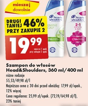 szampon head&shoulders cena biedronka