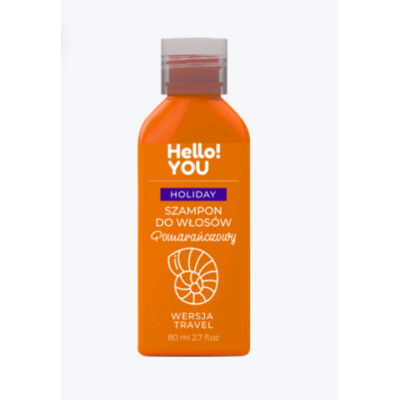 szampon i odżywka w pomarańczowej butelce