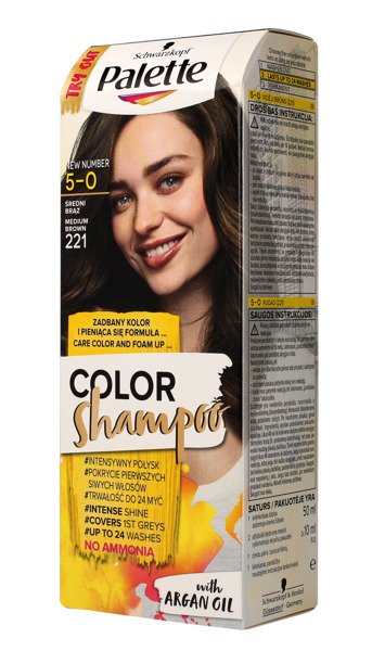szampon koloryzujący chłodny brąz