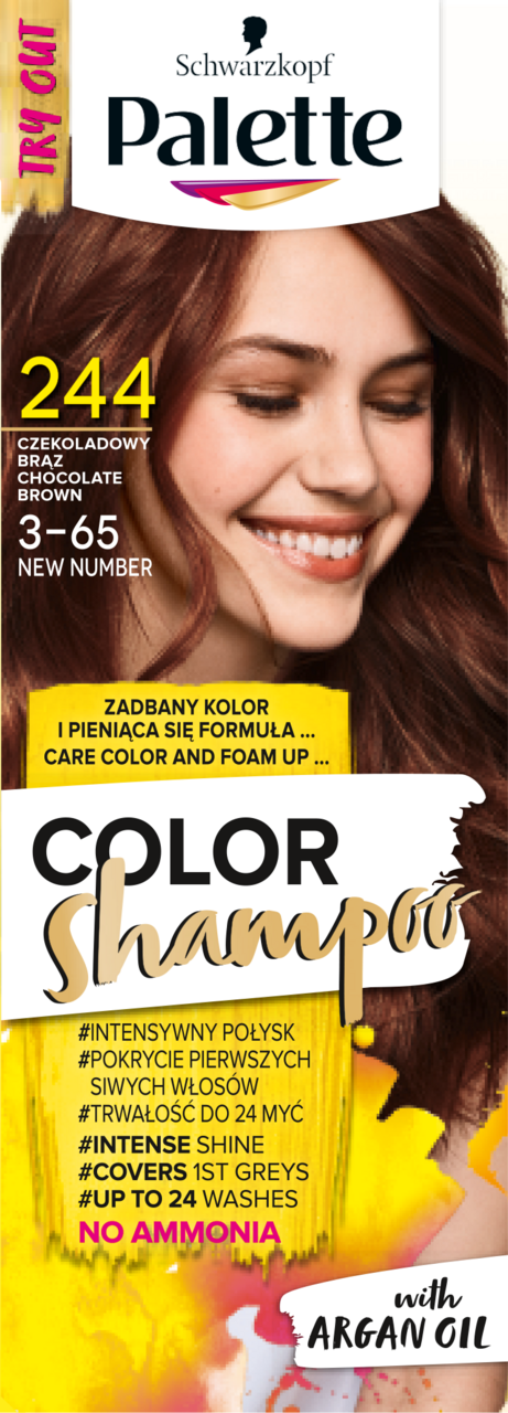 szampon koloryzujący palette czekoladowy brąz opinie