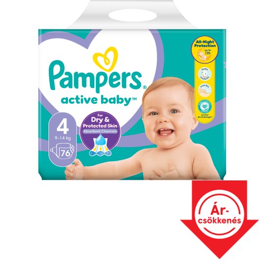 tesco pampers actibe baby 4