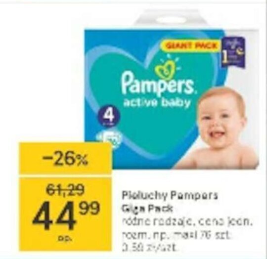 tesco pampers promoacja