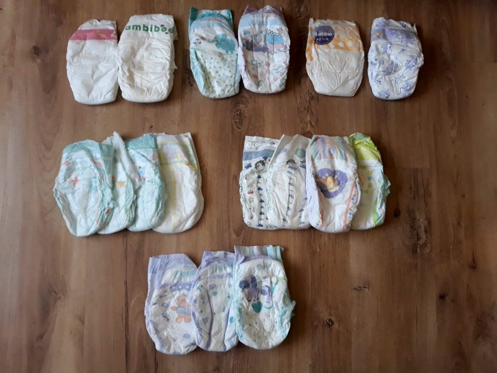 test pieluszek pampers