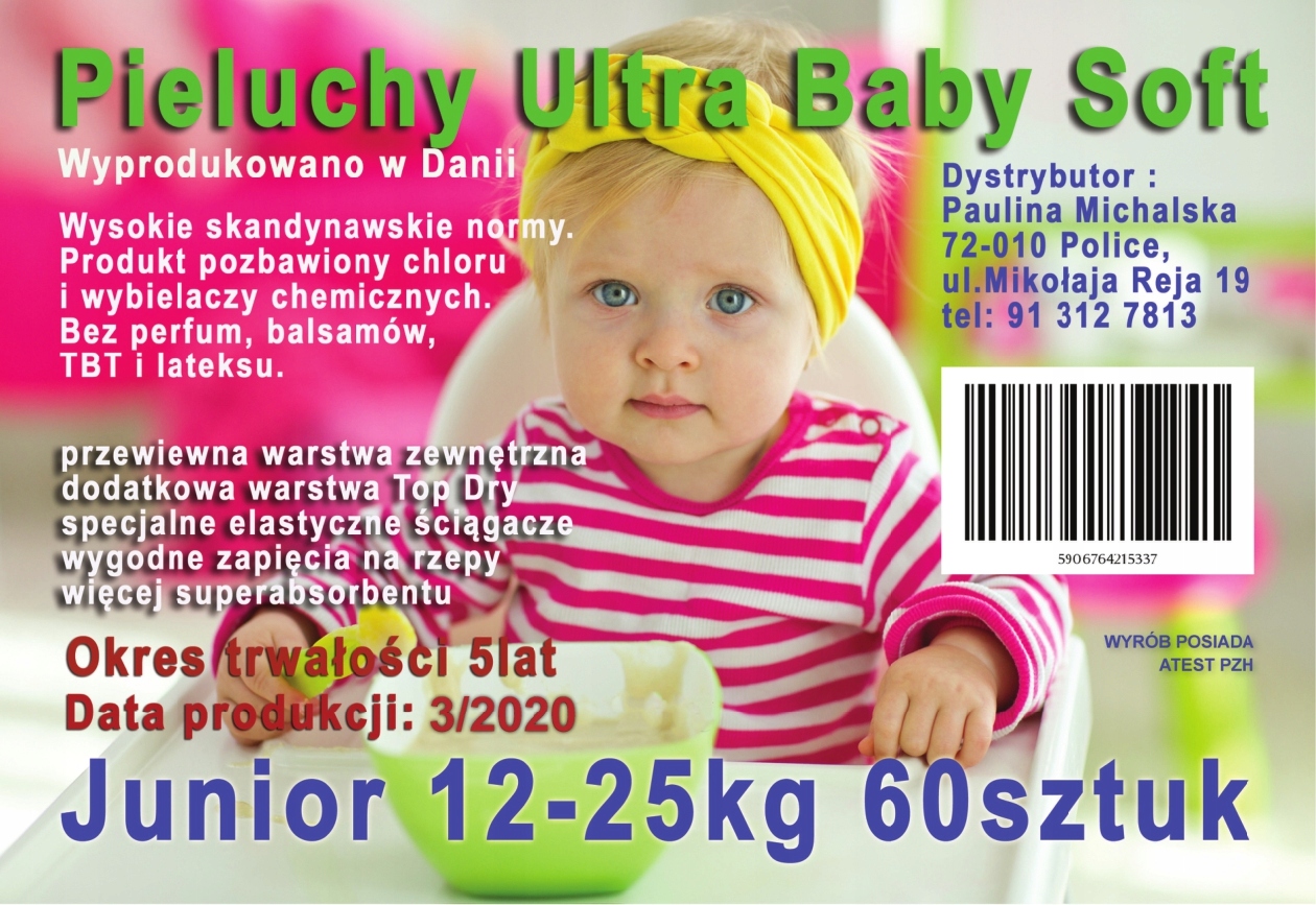 ultra baby soft pieluchomajtki