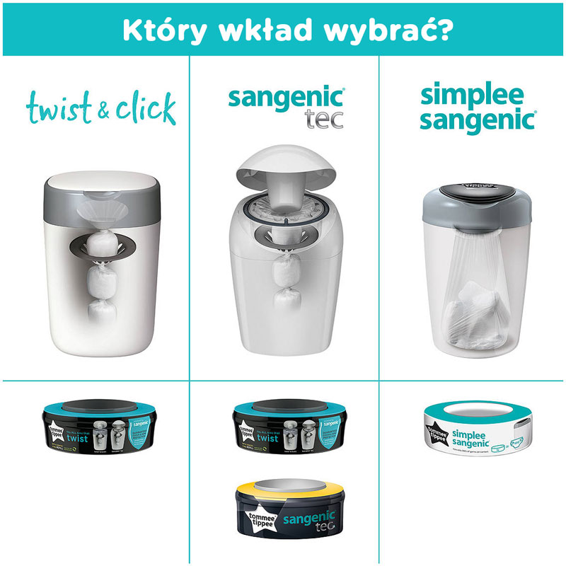 wkład tommee tippee pieluchy