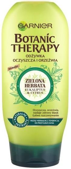 zielona odżywka do włosów garnier botanic therapy