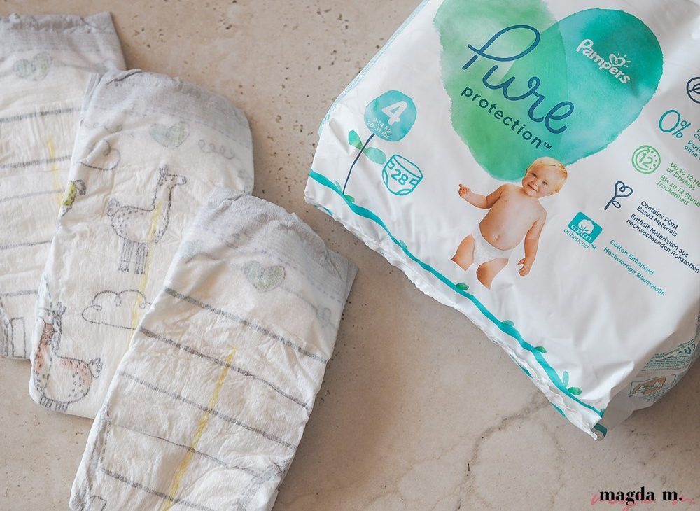 zielone pampersy pampers
