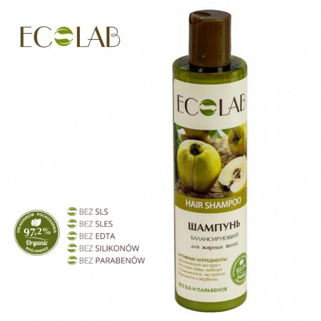 zrównoważony szampon do przetłuszczających się włosów 250ml ecolab